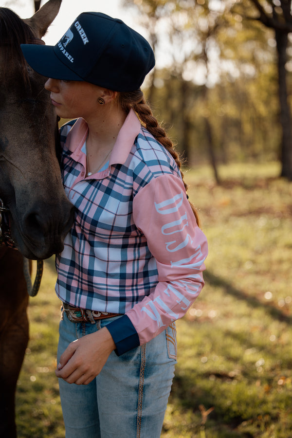 FISHING SHIRT UNISEX Peach Plaid