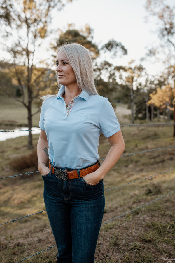 LADIES POLO Light Blue