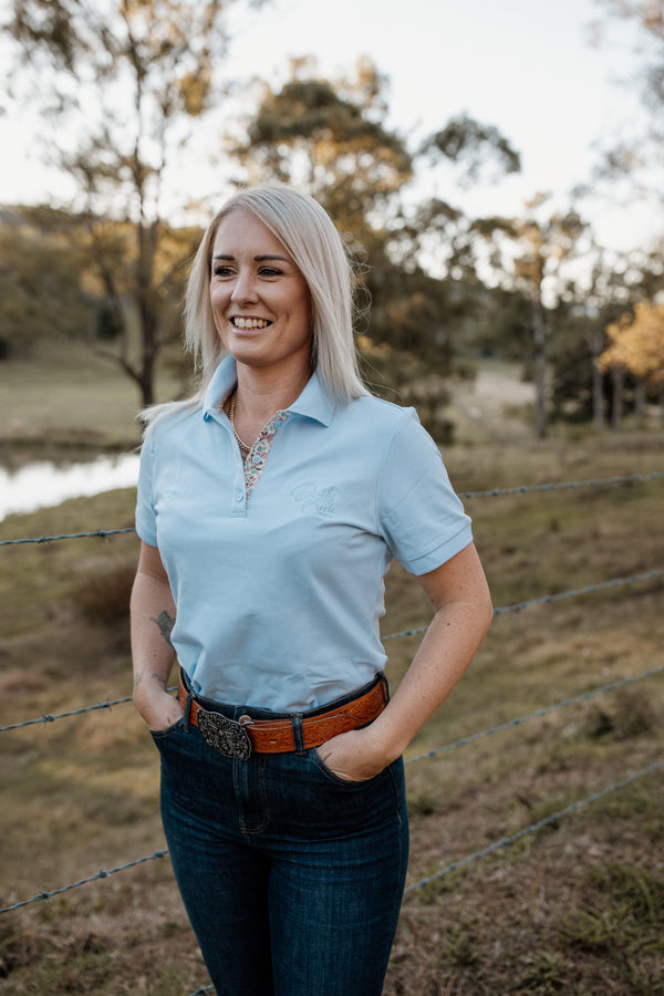 LADIES POLO Light Blue